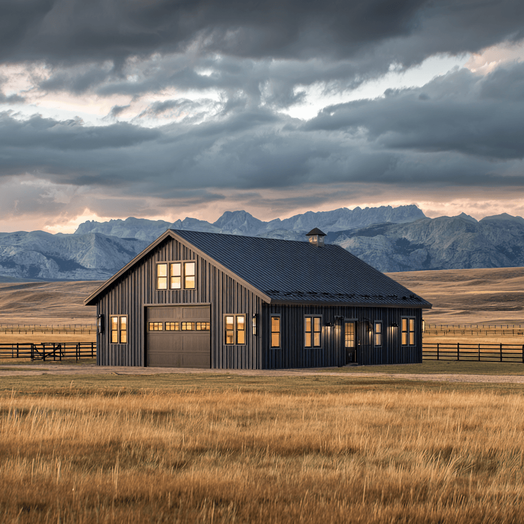 Premium post-frame building near Jackson, Wyoming